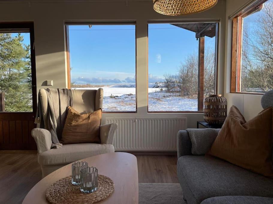 Lakeview Cabin Near Kirkjubæjarklaustur المظهر الخارجي الصورة